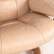 Mayfair Leather Armchair with Stool from Stressless, Set of 2 4