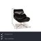 Shrimp Leather Armchair with Stool from COR, Set of 2 2