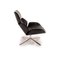 Shrimp Leather Armchair with Stool from COR, Set of 2 7