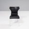 Papilio Black Leather Dining Chair by Naoto Fukasawa for B&b Italia 2