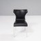 Papilio Black Leather Dining Chair by Naoto Fukasawa for B&b Italia, Image 2