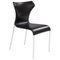 Papilio Black Leather Dining Chair by Naoto Fukasawa for B&b Italia 1