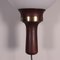 Lampe aus Holz, Messing und Opalglas, 1960er 3