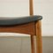 Beech and Mahogany Chairs, Italy, 1960s, Set of 5 6