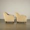 Velvet Armchairs, Italy, 1950s, Set of 2 3