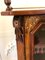 Mobiletto vittoriano antico in legno di noce intarsiato, Immagine 4