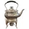 Antique Edwardian Silver Plated Spirit Kettle on Stand 1