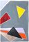 Floating Retro Triangles, Peinture Diptyque en Tons Pastel, 2021 7