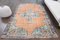 Vintage Turkish Orange Wool Rug, Image 1