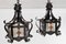 19th Century Gothic Stained Glass Pendant Lanterns, Set of 2 2