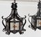Lanternes à Suspension Gothiques en Verre Teinté, 19ème Siècle, Set de 2 9