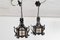 19th Century Gothic Stained Glass Pendant Lanterns, Set of 2 5
