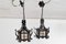 19th Century Gothic Stained Glass Pendant Lanterns, Set of 2, Image 5