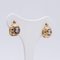 Antique Gold & Silver Earrings, 1940s 2