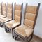 Mid-Century French Rush Dining Chairs in the Style of Charles Dudouyt, Set of 6 19