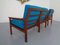 Teak Capella 2-Seater Sofa & Armchair by Illum Wikkelsø for Niels Eilersen, 1960s, Set of 2 5