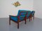 Teak Capella 2-Seater Sofa & Armchair by Illum Wikkelsø for Niels Eilersen, 1960s, Set of 2 4