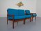 Canapé 2 Places et Fauteuil Capella en Teck par Illum Wikkelsø pour Niels Eilersen, 1960s, Set de 2 2