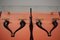 Wall Coat Rack and Console, 1950s, Set of 2, Image 6