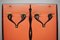 Wall Coat Rack and Console, 1950s, Set of 2, Image 11