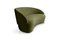 Naïve Sofa 3-Seater in Green Velour by etc.etc. for Emko 4