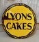 Cartel publicitario vintage esmaltado de Lyons Cakes, Imagen 6