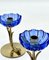 Floral Candlesticks by Gunnar Ander for Ystad Metall, Sweden, 1950s, Set of 2 5