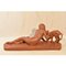 20th Century Art Deco Terracotta Little Girl With Little Goat Sculpture, Image 9