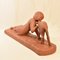 20th Century Art Deco Terracotta Little Girl With Little Goat Sculpture, Image 6