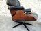 Vintage Model 670 Lounge Chair & Model 671 Ottoman Set by Charles & Ray Eames for Contura Herman Miller, 1950s, Set of 2, Image 4