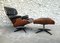 Vintage Model 670 Lounge Chair & Model 671 Ottoman Set by Charles & Ray Eames for Contura Herman Miller, 1950s, Set of 2 1