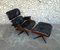 Vintage Model 670 Lounge Chair & Model 671 Ottoman Set by Charles & Ray Eames for Contura Herman Miller, 1950s, Set of 2 8