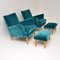 Armchairs & Ottomans, 1960s, Set of 4 2
