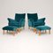 Armchairs & Ottomans, 1960s, Set of 4, Image 1