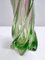 Italienische Sommerso Murano Glas Vase in Lila & Grün, 1950 10