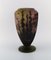 Große Vase aus mundgeblasenem Kunstglas von Daum Nancy, Frankreich 3