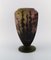 Large Vase in Mouth Blown Art Glass by Daum Nancy, France 3