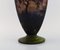 Große Vase aus mundgeblasenem Kunstglas von Daum Nancy, Frankreich 5
