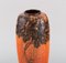 Englische Orange Keramik Vase von Royal Pilkington 3