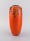 English Orange Ceramic Vase from Royal Pilkington, Image 6