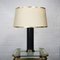 Mid-Century Black & Gold Table Lamp, 1950s, Image 1