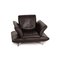 Black Leather Armchair from Koinor Rossini 3