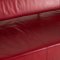 Red Leather Sofa from Cor Arthe 4