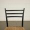 Italian Ebony Beech & Rope Dining Chairs, 1960s, Set of 4, Image 4