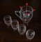Glasses, Pitcher & Ladles Decorated with Red and White Stars, Italy, 1950s, Set of 9, Image 7