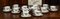 Servicio de té para 10 personas que incluye tazas con platillos, jarras para leche y azucareros de HHP, Japón, años 50. Juego de 32, Imagen 2