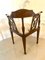 Antique Inlaid Mahogany Corner Chair 8