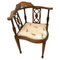 Antique Inlaid Mahogany Corner Chair 1