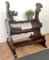Large Antique Italian Carved Walnut 3-Step Library Ladder, Image 2