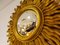 Mid-Century Golden Sunburst Mirror, Image 4